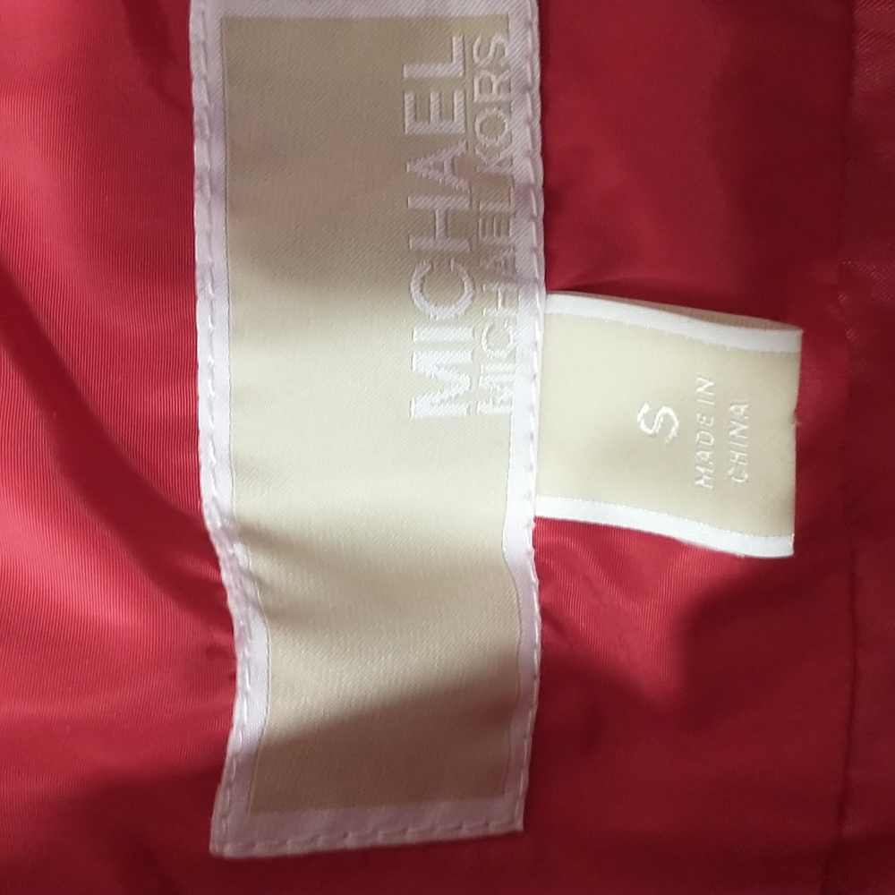 NWOT MICHAEL KORS VEST QUILTED RED - Picture 5 of 7